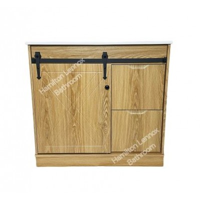 Vanity - WB900FS - Free Standing 900mm Wood Grain